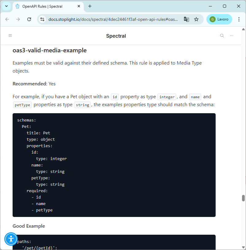 Spectral Documentation Pop-up